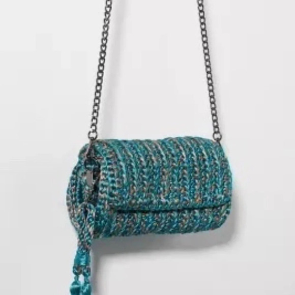 Anthropologie Catarina Mina Woven Envelope Crossbody Bag - Picture 2 of 5